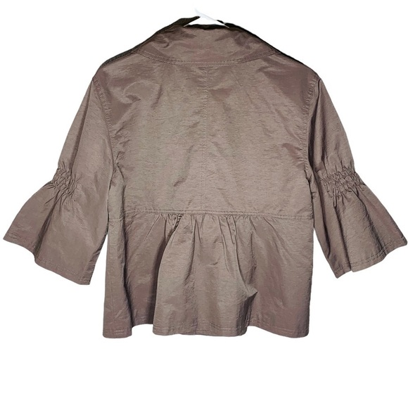 Live a Little crop bell sleeve Shacket - Picture 2 of 7